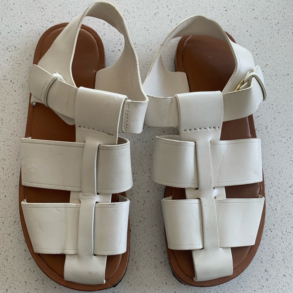 The Row Fisherman Leather Sandals